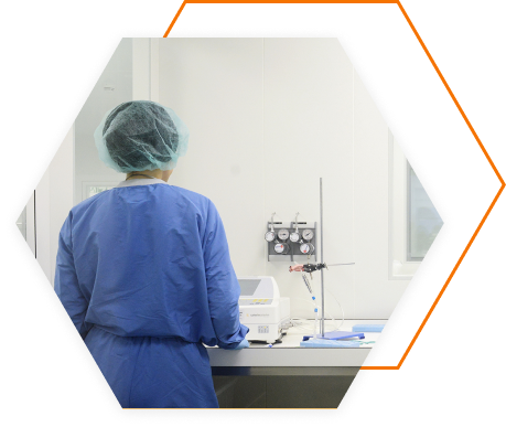 Person working in a lab