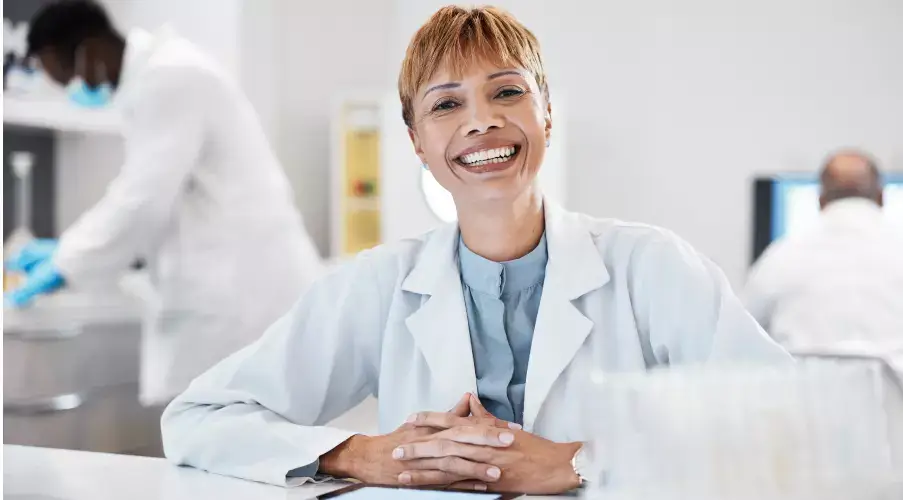 Doctor smiling